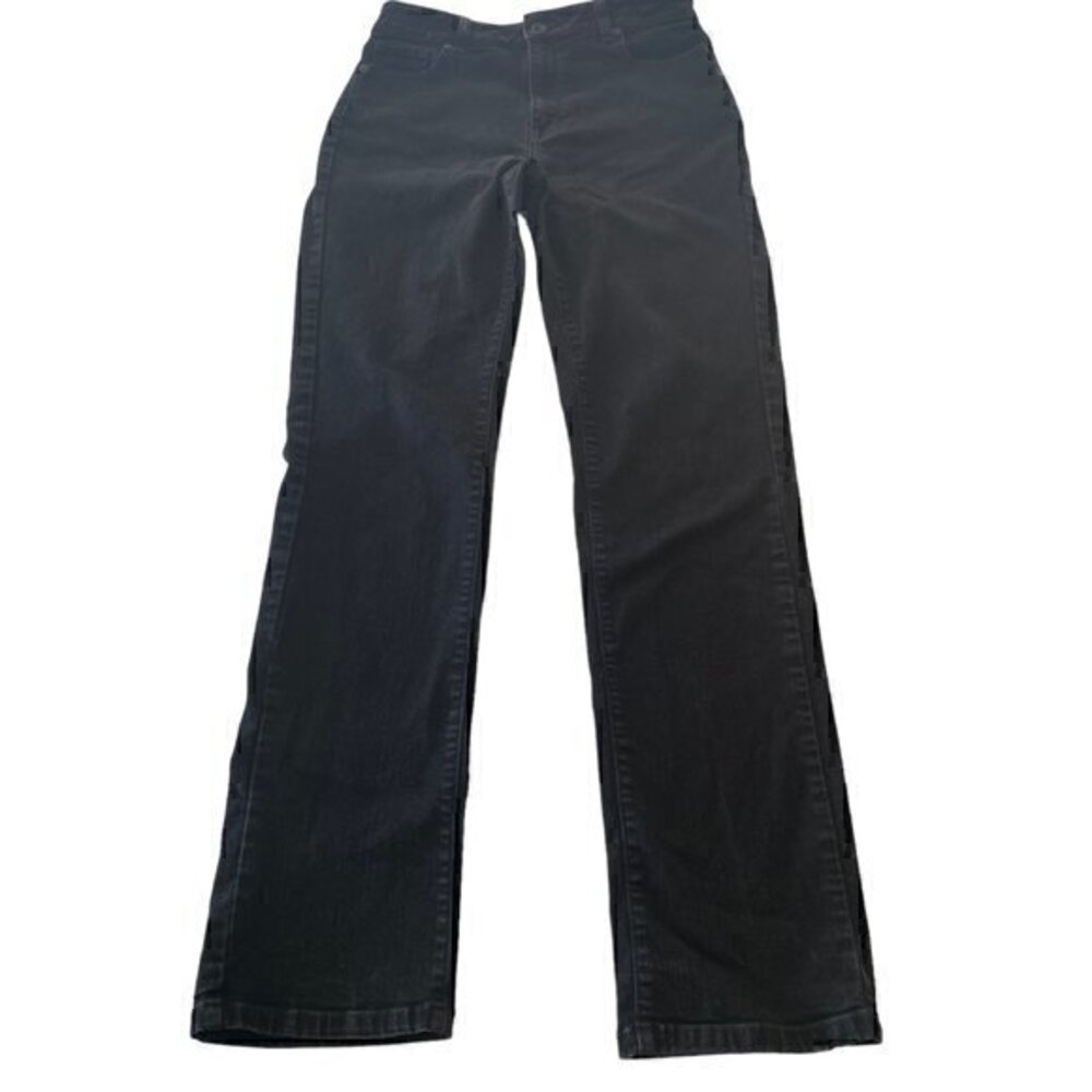 L.L. Bean Women Jeans Black Classic Fit 5 Pockets Zipper Closure Size 10 Tall
